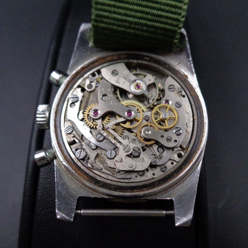 Silver Chronographe in stainless steel with Landeron 248