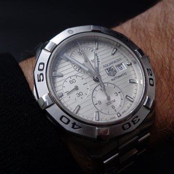 Tag Heuer Aquaracer automatic chronograph reference CAP2111 with Cal 16 in SS