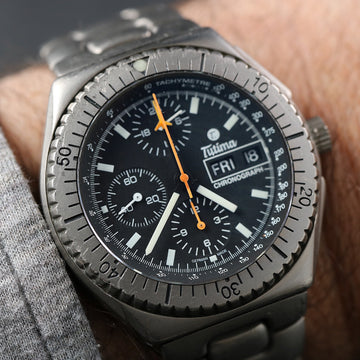 Tutima Military Chronograph in titanium with Lemania 5100