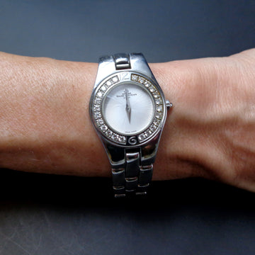 Baume & Mercier Linea Diamond bezel with ref 65399 in stainless steel