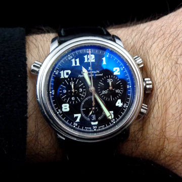 Blancpain Leman Flyback chronograph Split Second with ref 2086 in stainless steel – Serviced