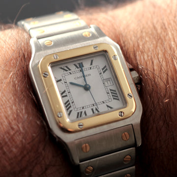 Cartier Santos Galbee 2961 two tone 18K and Stainless with automatic movement
