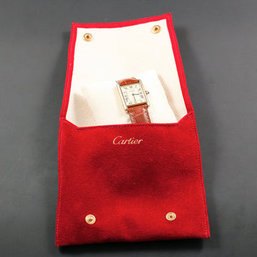 Cartier Tank Must de ref 1615 in silver and gold plated with quartz movement