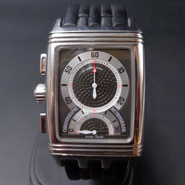 Jaeger Lecoultre Reverso Gran Sport Duoface Retrograde Chronograph ref 295.8.59 in stainless steel