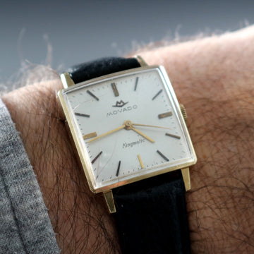 Movado Kingmatic in 14K YG with Ref 4295 and caliber 395