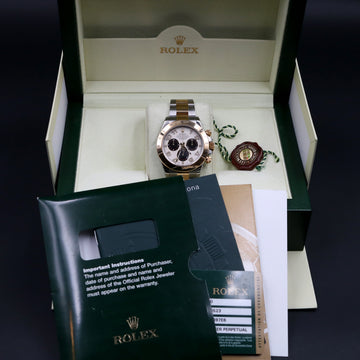 Rolex Daytona 116523 in stainless steel and gold - Panda dial - Cal 4130 - Full Set