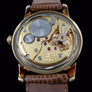 Zenith in 18K yellow gold with cal 120 from 1957 – Fully serviced