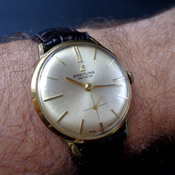 Breitling Geneve from the 1960’s in 18K yellow gold with caliber Felsa Peseux 330