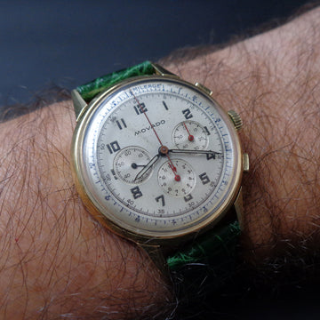 Movado M95 Chronograph in yellow gold