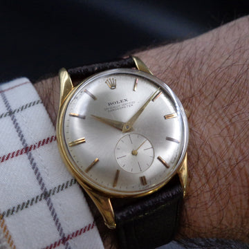 Rolex 3540 Officially Certified Chronometer in 18K yellow gold and caliber 1200