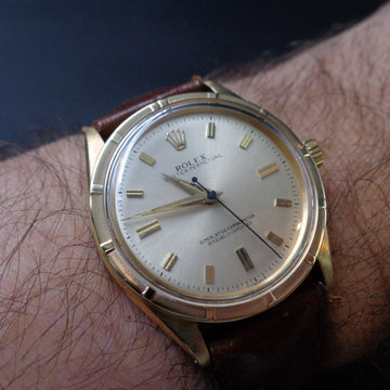 Rolex Oyster Perpetual Ref 6569 in YG with caliber 1030