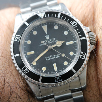 Rolex Oyster Perpetual Submariner 5513 Caliber 1520 from 1974 – Not polished – Recently serviced