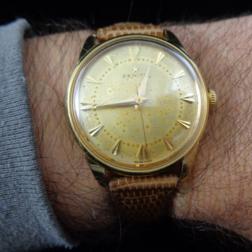 Zenith in 18K yellow gold with cal 120 from 1957 – Fully serviced