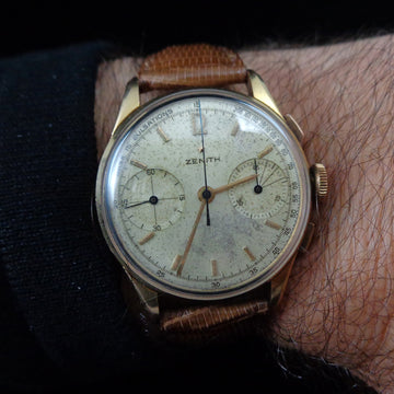 Zenith 18K yellow gold chronograph with caliber 146D
