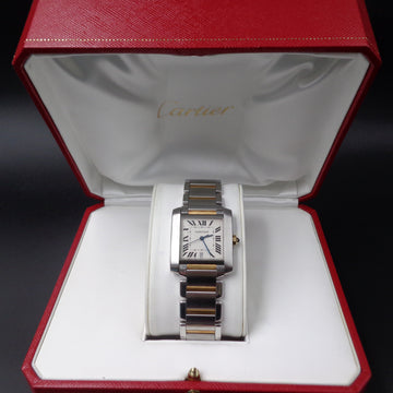 Cartier Tank Francaise automatic - Ref 2302 in SS and 18K yellow gold – FULL SET