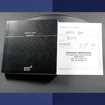 Montblanc 7034 - 35777 automatic chronograph in stainless steel with papers