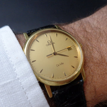 Omega De Ville in 18K yellow gold with quartz movement from 1991